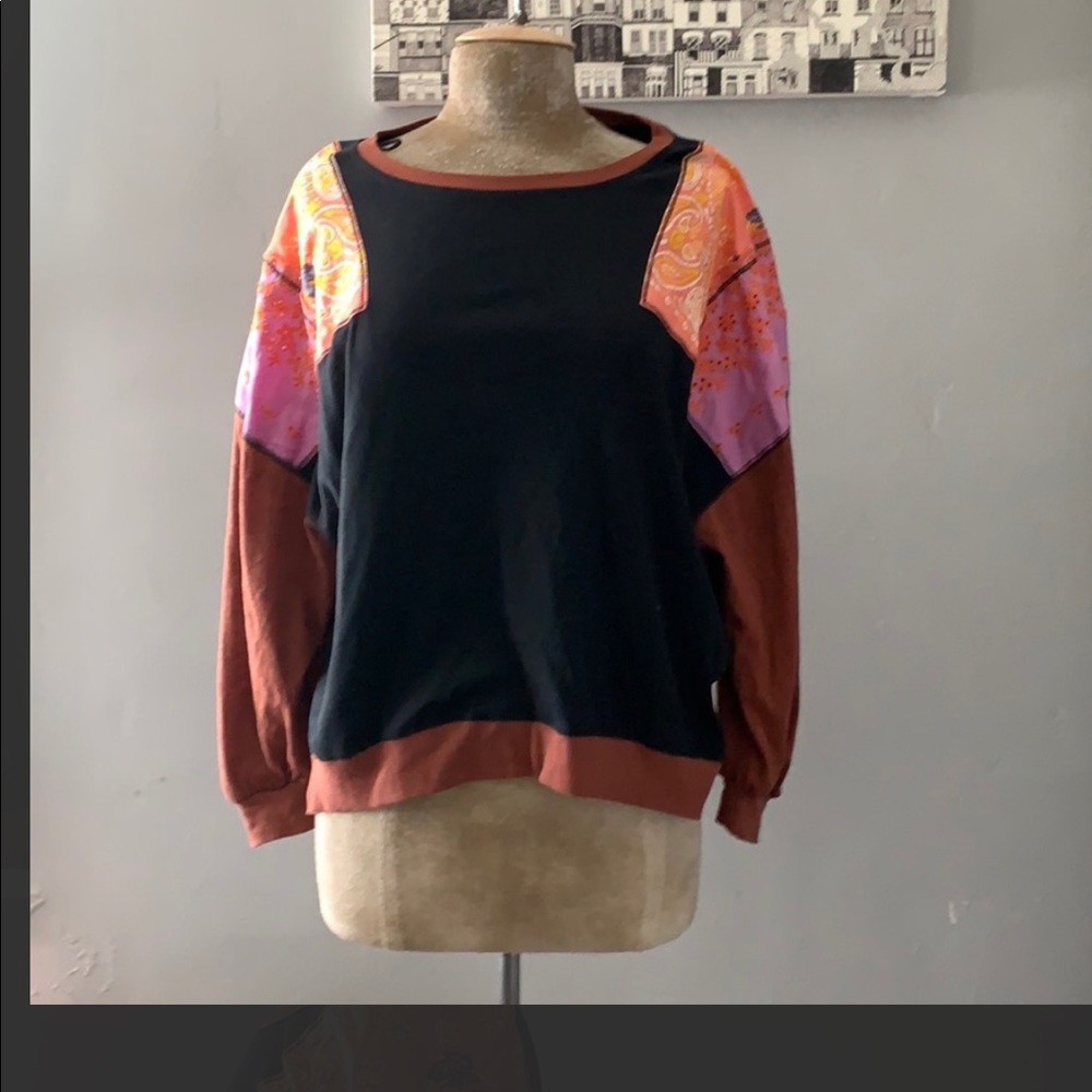 SM Free People oversized long sleeve